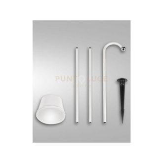 Fabas Luce Armanda kit garden bianco a led 3W 3000K 320LM dimmerabile e orientabile ricaricabile IP54