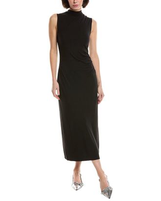 Vince Turtleneck Ruched Maxi Dress