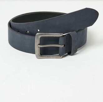 Fat Face FatFace Blue Nubuck Leather Belt