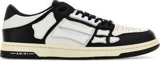 Amiri Tweekleurige leren Skel sneakers - Heren - Sneakers - Zwart - 40 EU - Schoenen