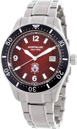 Montblanc Iced Sea Burgundy Automatic Mens Watch 132291