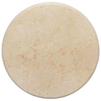 vidaXL Piano per Tavolo Crema &Oslash;50x2,5 cm in Marmo - Vidaxl
