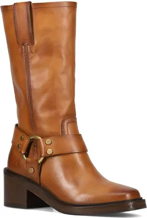 Frye Womens Kate Harness Boots In Bark