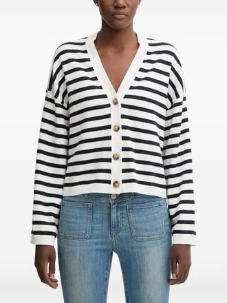 Marc O'Polo Cardigan a righe - Bianco
