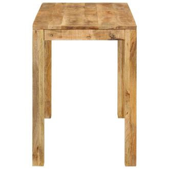Berkfield Home Dense Dining Table 110x55x76 cm Solid Wood Mango in Brown | Size: 110 x 55 x 76 cm