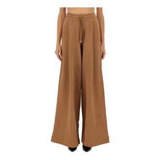 Dries Van Noten Dames, Broeken, Bruin, Maat: XS Katoen