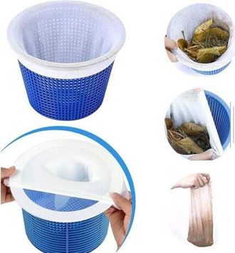 OEM Qorva -lot De 5 Chaussettes De Skimmer Pour Piscine - Filtre Pour Panier De Piscine - Accessoire Pour Nettoyage De Piscine, Nettoyage De Bassin, &Eacute;limi