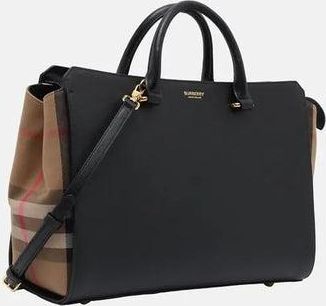 Burberry Womens Leather Hand Bag - Black - One Size