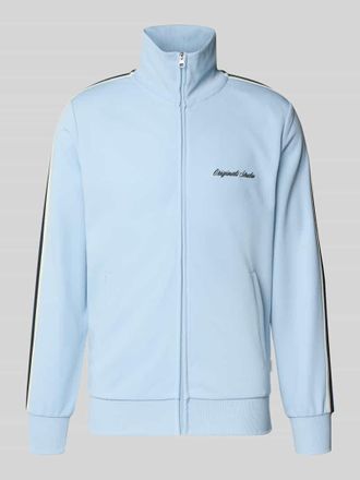 Jack & Jones Jack & Jones Sweatjacke mit Stehkragen Modell COTEDAZUR in Hellblau, Gr&ouml;&szlig;e XXL