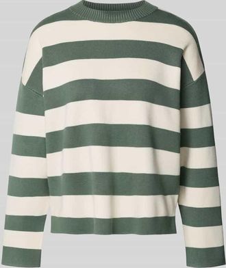 Vero Moda Boxy Fit Strickpullover aus Viskose-Mix Modell SILJE in Schilf, Größe XL