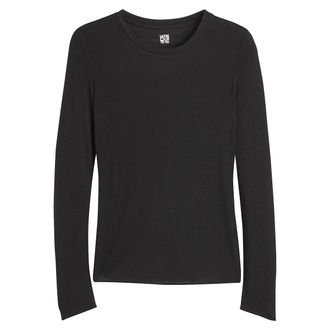 La Redoute Collections T-shirt met ronde hals en lange mouwen