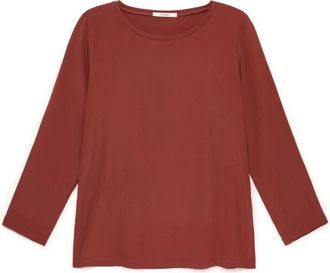 Maliparmi Fluid Crepe Shirt - Dames - Longsleeves - Rood - M - Tops