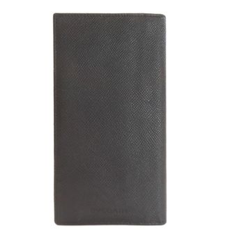 Bulgari Black Leather Long Wallet (Bi-Fold) (Pre-Owned)
