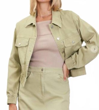 Skies Are Blue Clothing Sweet Pea Jacket In Green