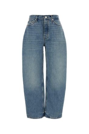 Anine Bing Wide Leg Jeans In Denim