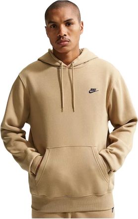 Nike Club Pullover Fleece Hoodie - Heren - Sport - Beige - Maat: L Fleece