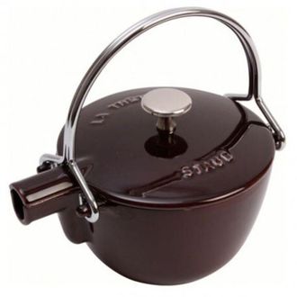 Staub Teapot 1,15 L Round, Black Cast Iron