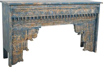 Wanderlust Deco Wanderlust Deco - Recibidor De Madera Acabado Artesanal 160x40x90h Cm