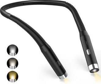 OEM Luz De Lectura Para El Cuello, Luz De Lectura Recargable Para La Cama, Luz De Lectura Led Usb Para Viajes, Tejer Y Acampar