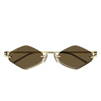 Gucci Sunglasses Gg1604 S 002 Gold/Brown Unisex