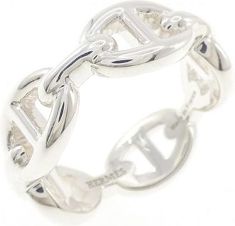 Herm&egrave;s Silver Silver 925 Band Ring (Pre-Owned)