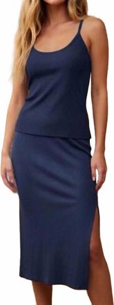 Maven West Scoop-Neck Tank Top In Navy