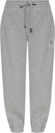 Alexander McQueen Light Grey Logo-embroidered Track Pants
