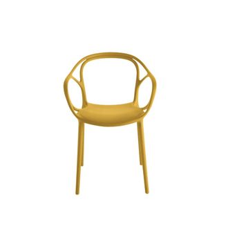 MondoViro Conjunto 2 sillas polipropileno amarillo 57x55 cm 80h