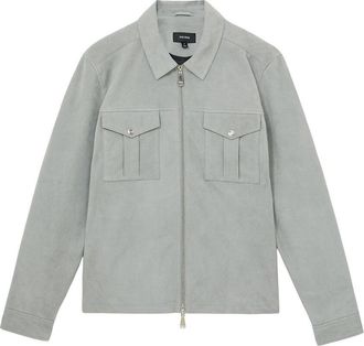 Reiss Belle Suede Leather Zippered Jacket