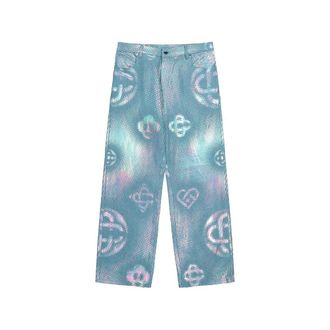 Casablanca Pearlescent Monogram Baggy Jeans