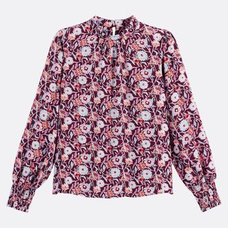 La Redoute Collections Overhemd met opstaande kraag, bloemenprint