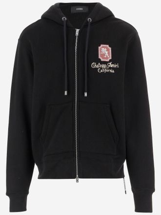 Amiri Cotton Hoodie With Zip