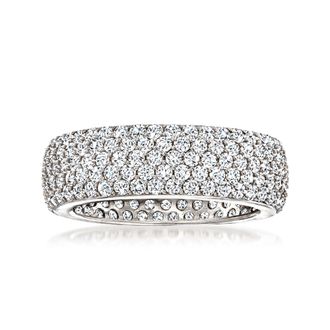 Ross-Simons CZ Eternity Band in Sterling Silver