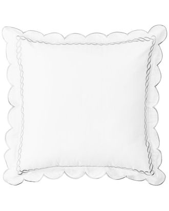 Melange Home M&eacute;lange Home 600 Thread Count Scallop Rope Embroidery Euro Sham Set