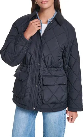 Levi's Diamond Quilted Jacket in Black at Nordstrom, Size X-Large