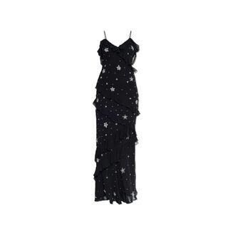 LoveShackFancy Maxi Dresses, female, Black, Size: 2XS Rialto Dress