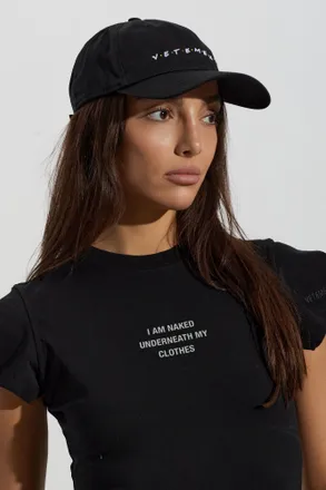 VETEMENTS Baseball Cap, Unisex, Black