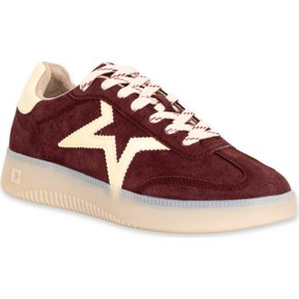 Shushop Peaches Sneaker in Dark Red Suede at Nordstrom, Size 6.5