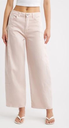 Tractr Wide Leg Crop Jeans in Lotus at Nordstrom, Size 25