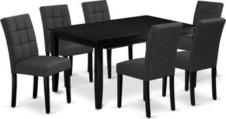 East West Furniture 7 Piece Dining Table Set