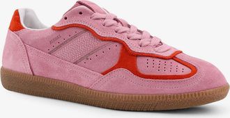Alohas Womens Rife Suede Sneakers Pink Trainers