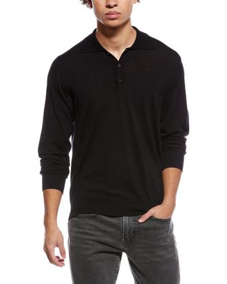 Eton Fine Knit Wool Polo Shirt