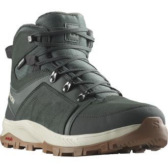 Salomon Outdoorschuh SALOMON OUTCHILL THINSULATE CLIMASALOMON WATERPROOF, Herren, Gr. 43, urban chic, Leder, Schuhe Outdoorschuh, wasserdicht
