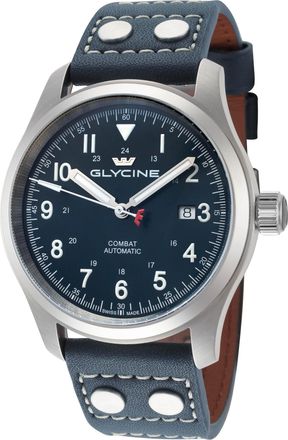 Glycine Combat Field Automatic Blue Dial Mens Watch GL0568