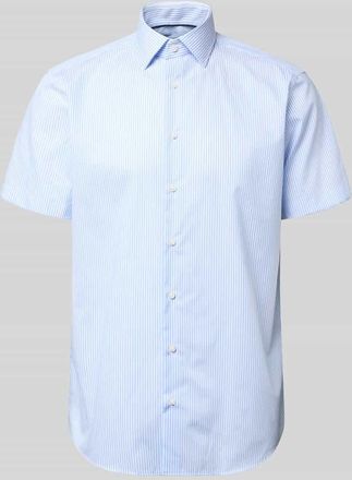 Christian Berg Regular Fit Business-Hemd aus Baumwolle mit Kentkragen in Bleu, Gr&ouml;&szlig;e 37/38