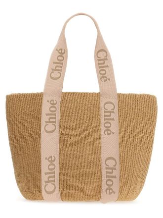 Chlo&eacute; Womens Basket Bag Woody Beige Handbags Hand