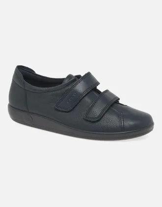 Ecco Ecco Womens Soft 2 Strap Womens Casual Trainers - Black - Size: 7.5