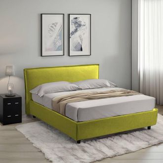 Dmora Cama Individual Bruino, Desenfundable, Hecho En Italia, Verde