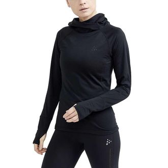 Craft Sportswear Womens Adv Charge Hooded Sweater - XS - Black