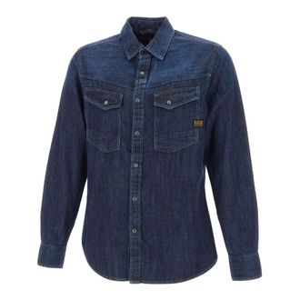 G-Star Dakota Slim Shirt - Heren - Spijkeroverhemden - Blauw - M - Katoen - Overhemden